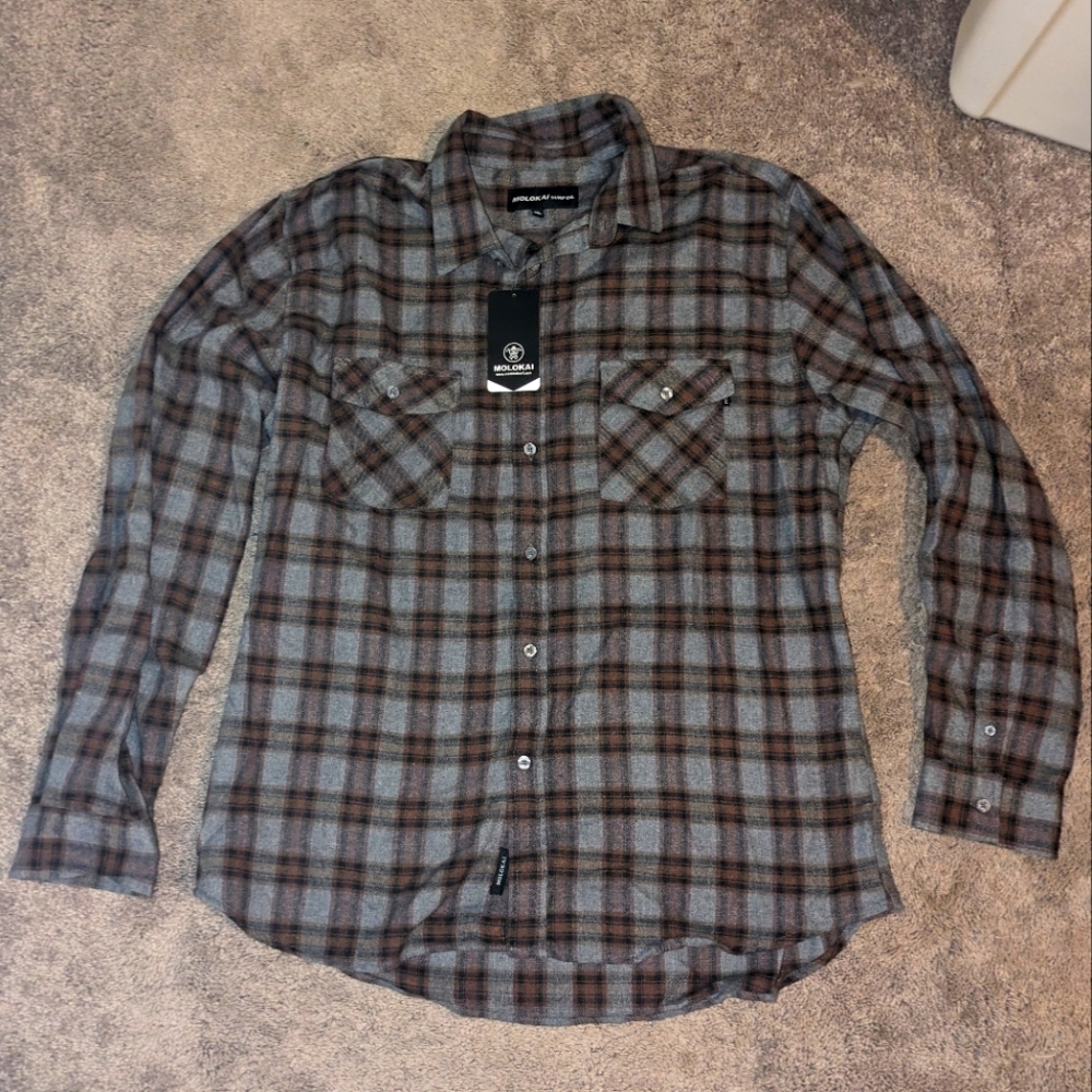 Molokai Button Down Flannel Shirt